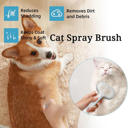 Steam Spray Dog Grooming Brush