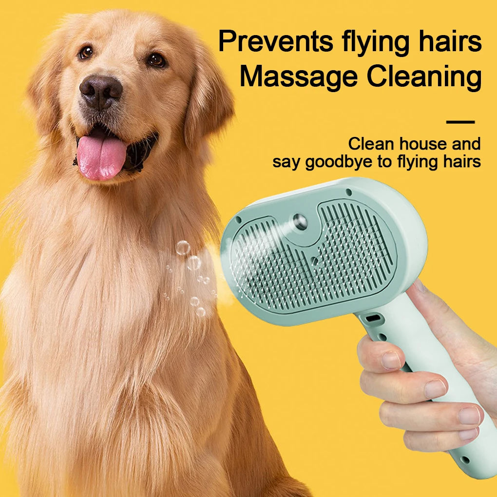 Steam Spray Dog Grooming Brush