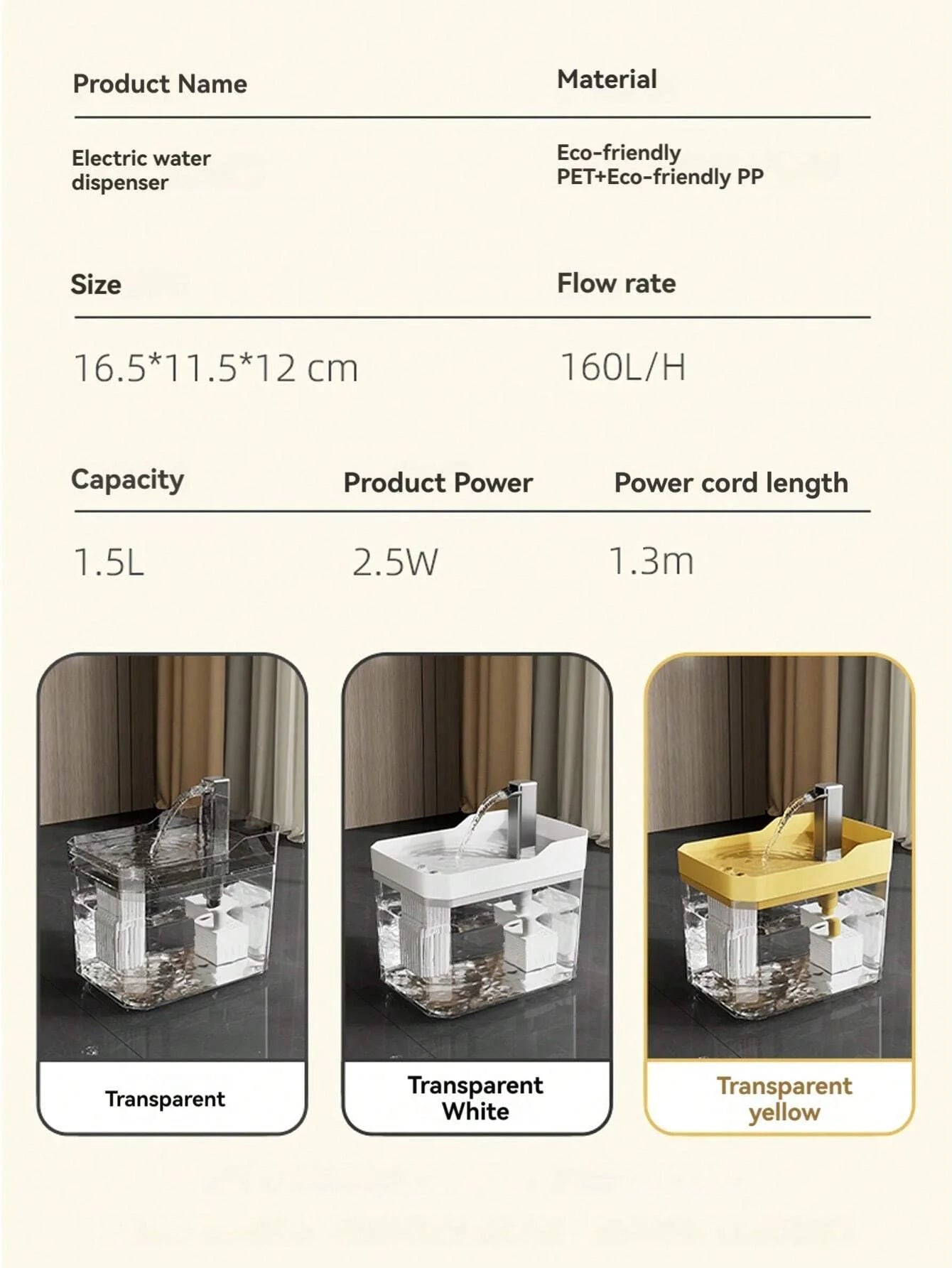 Automatic Cat Water Fountain
