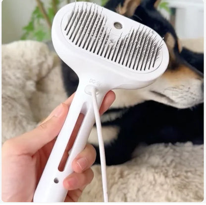 Steam Spray Dog Grooming Brush
